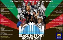 Black History Month Calendar graphic