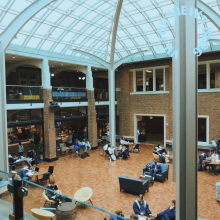 Students studying in the Union